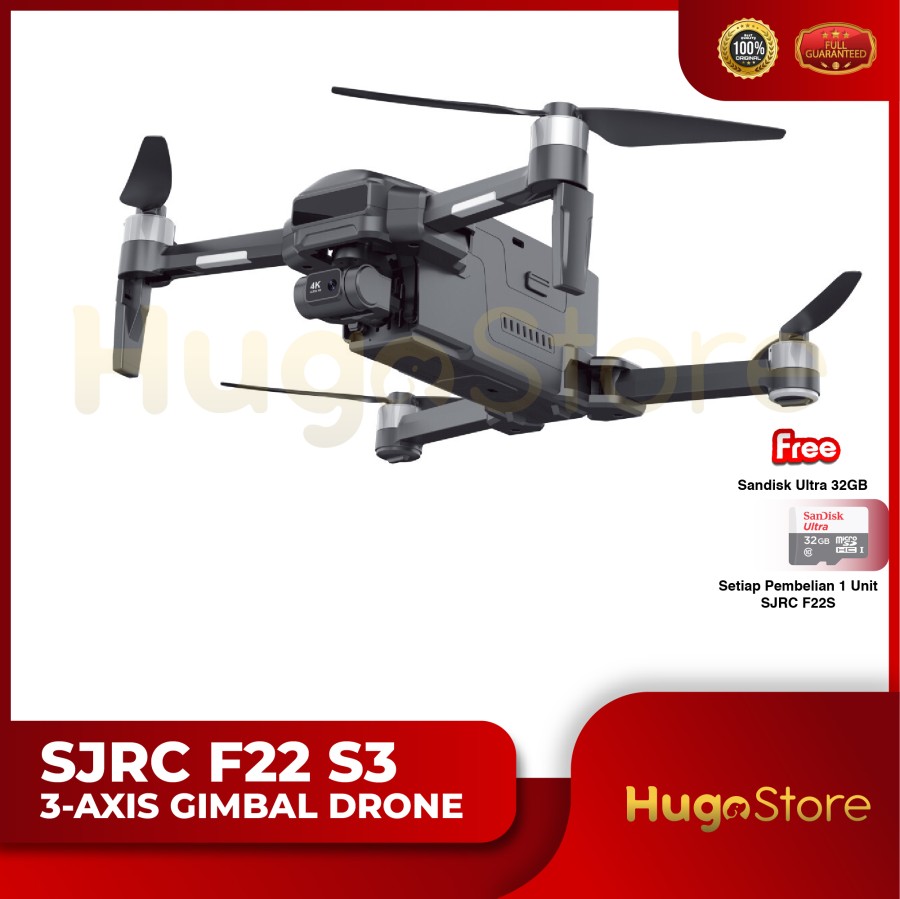 SJRC ROX F22 S3 Pro GPS 3-Axis Gimbal 4K 6KM 40 Min RC Quadcopter - Image 2