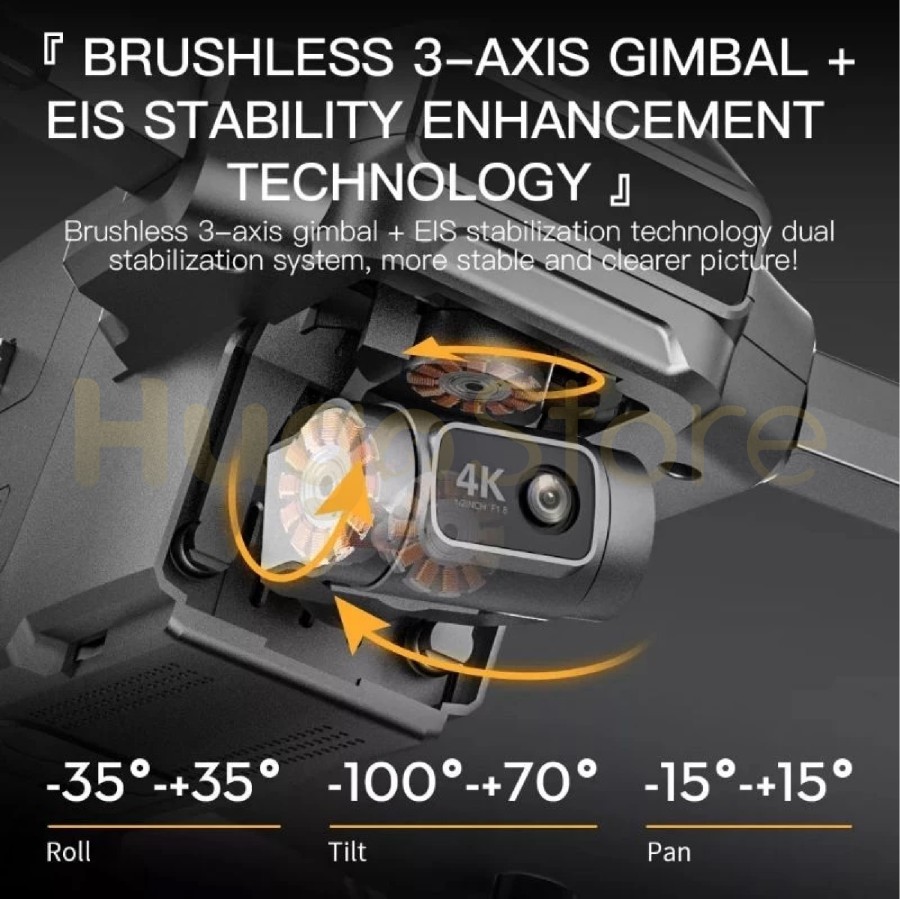 SJRC ROX F22 S3 Pro GPS 3-Axis Gimbal 4K 6KM 40 Min RC Quadcopter - Image 9